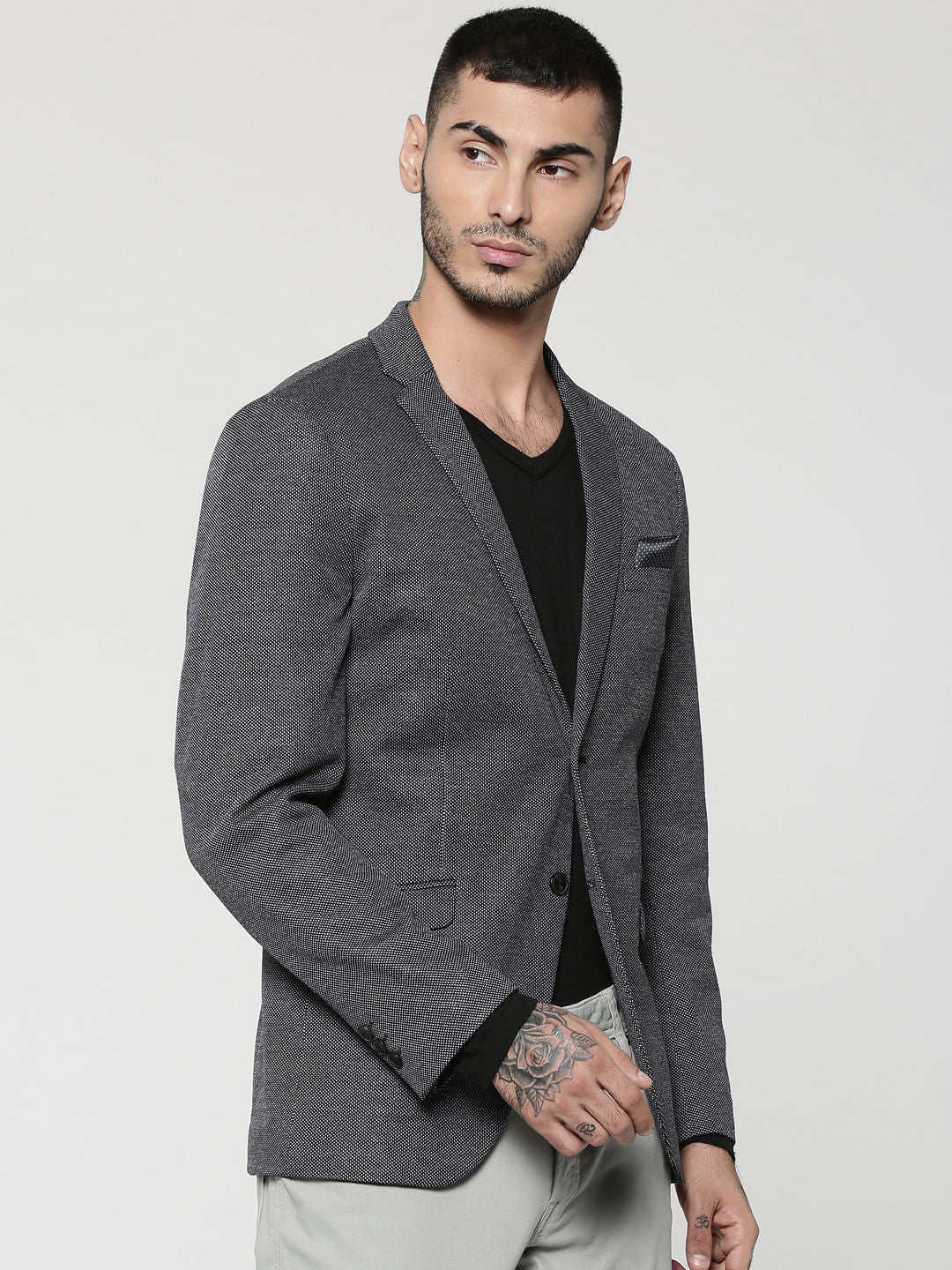 Black Slim Fit Blazer