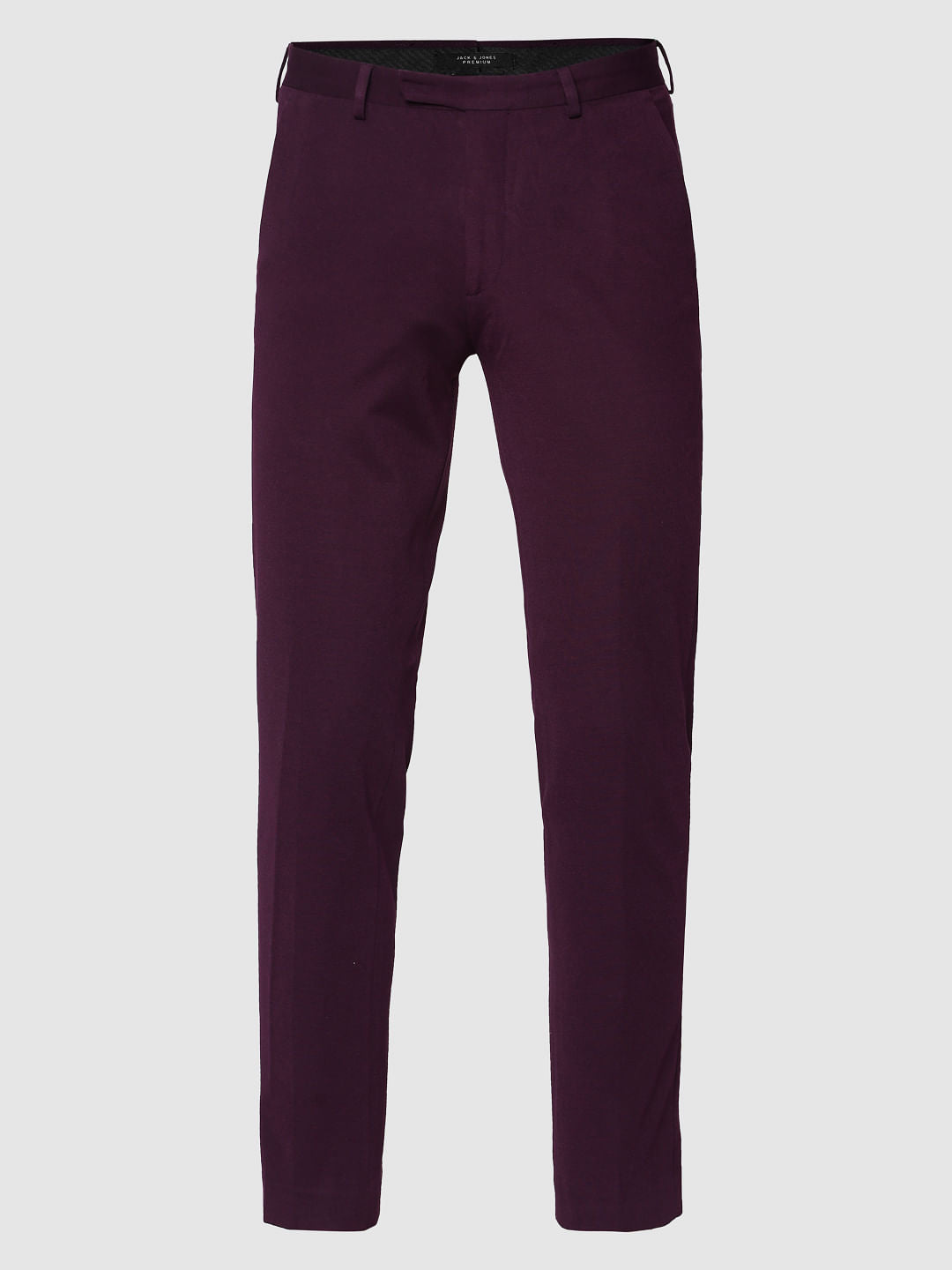 Purple Slim Fit Trousers