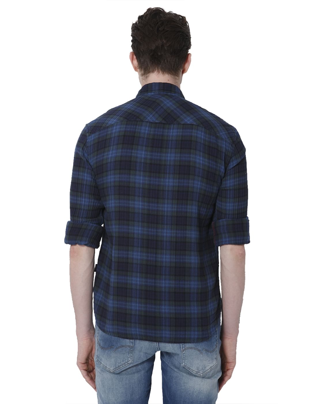 Blue & Black Check Shirt