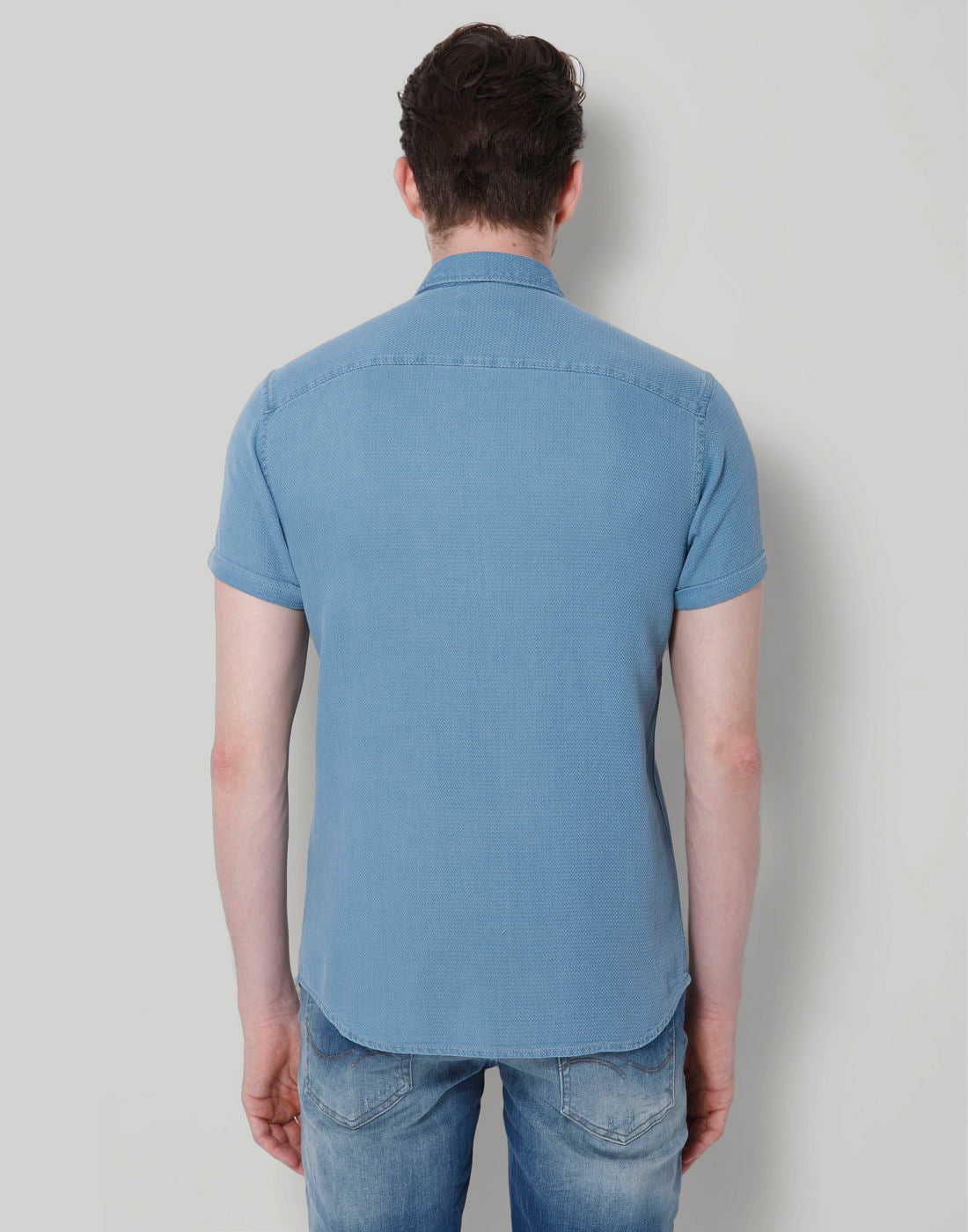 Blue Denim Regular Fit Shirt