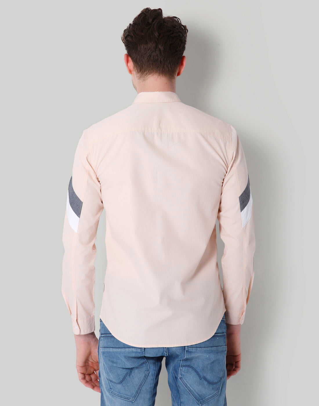 Beige Striped Shirt