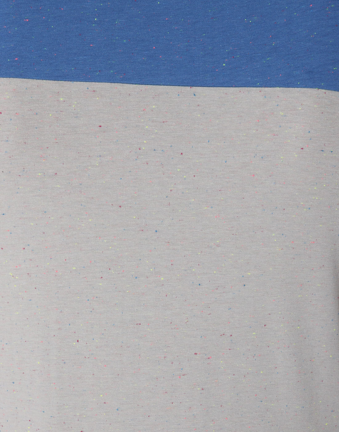 Blue Colour Blocked Crew Neck T-Shirt