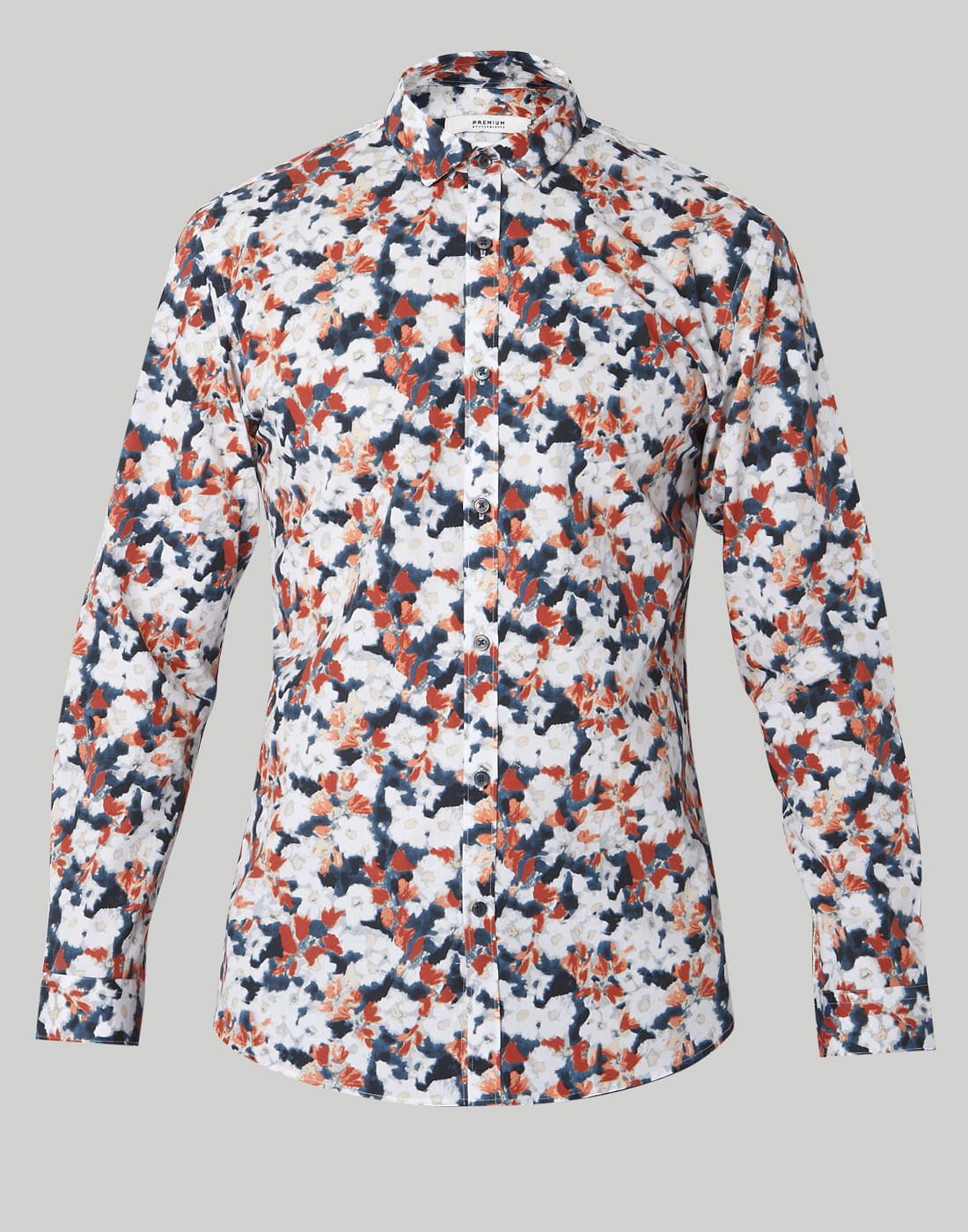 Red Floral Print Shirt