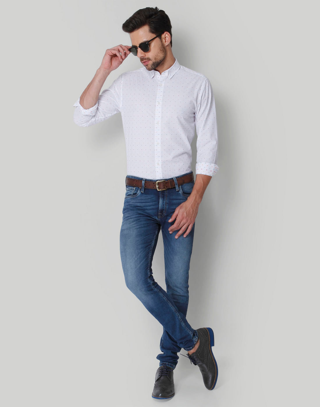 White Polka Dot Shirt