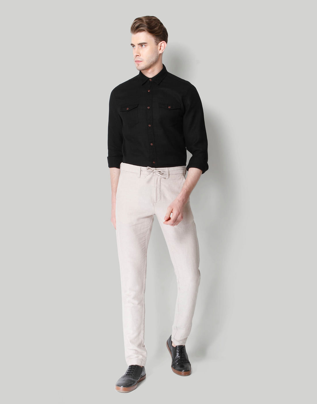 Black Slim Fit Shirt