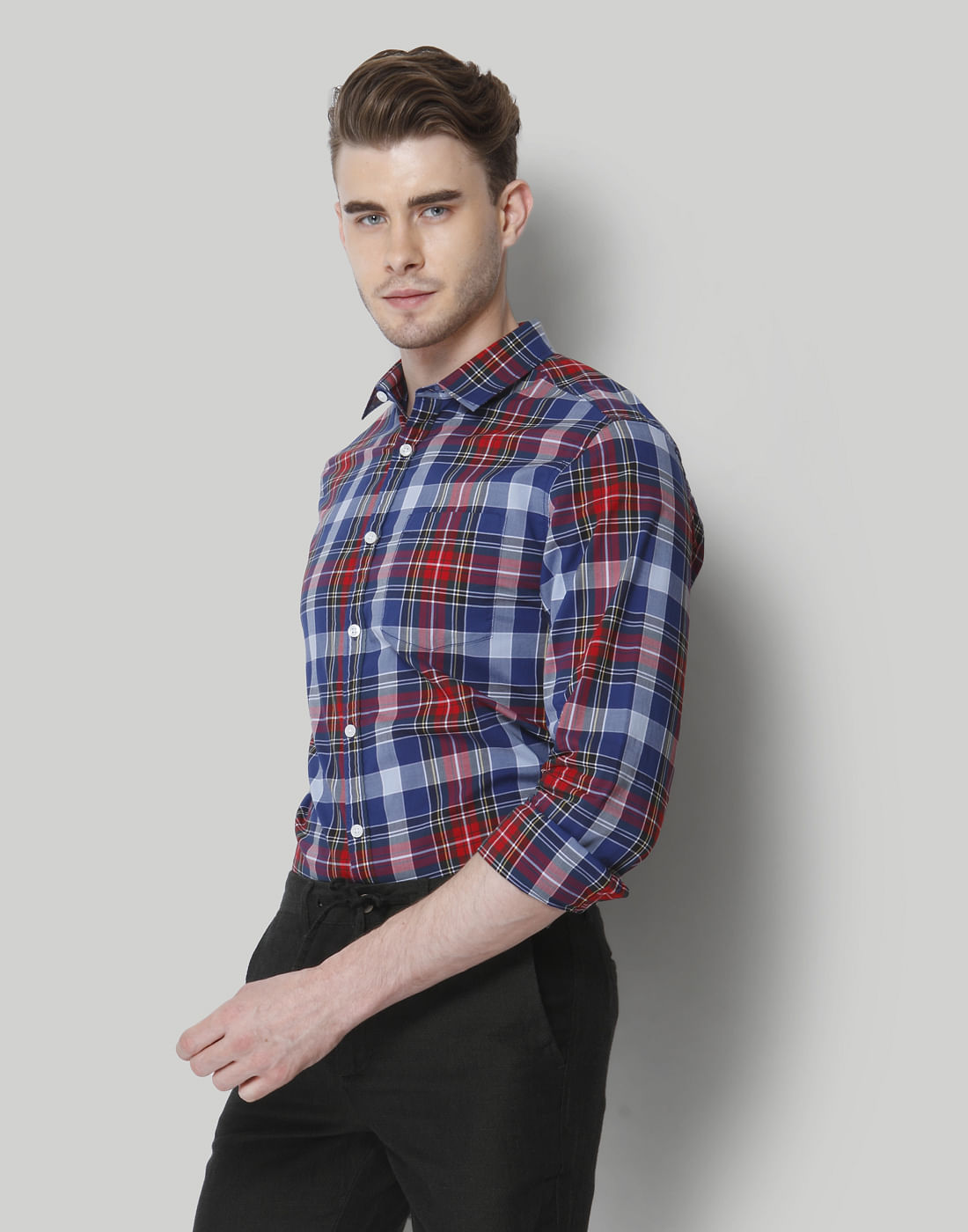 Red & Blue Check Shirt