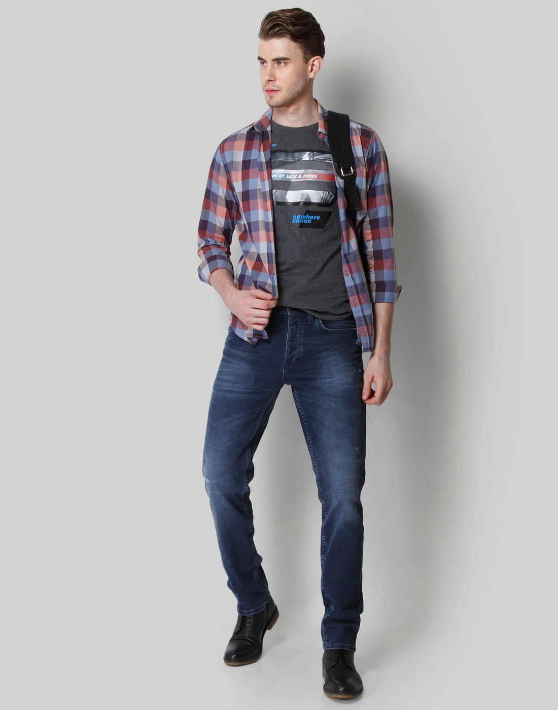 Purple Check Shirt