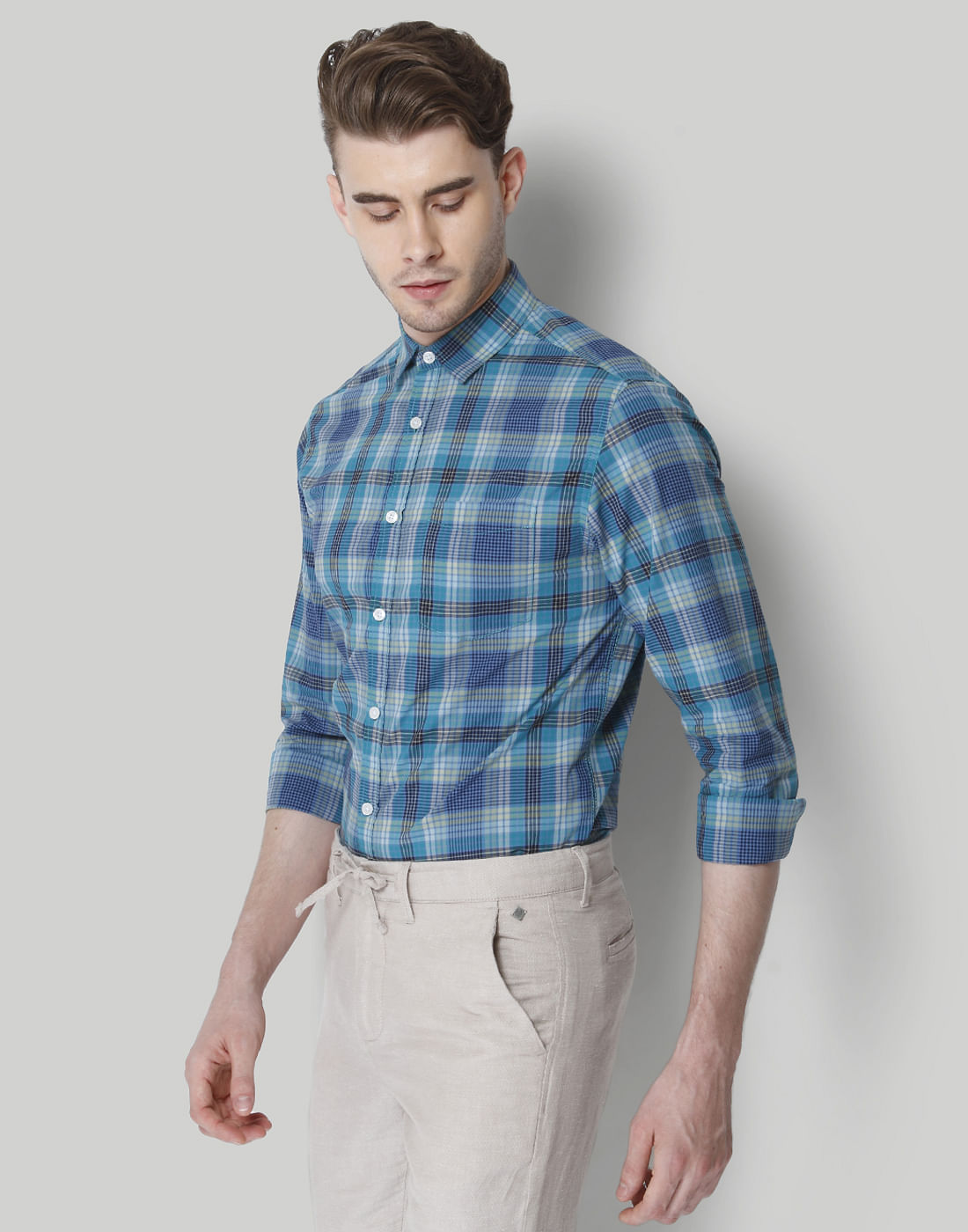 Blue Check Shirt