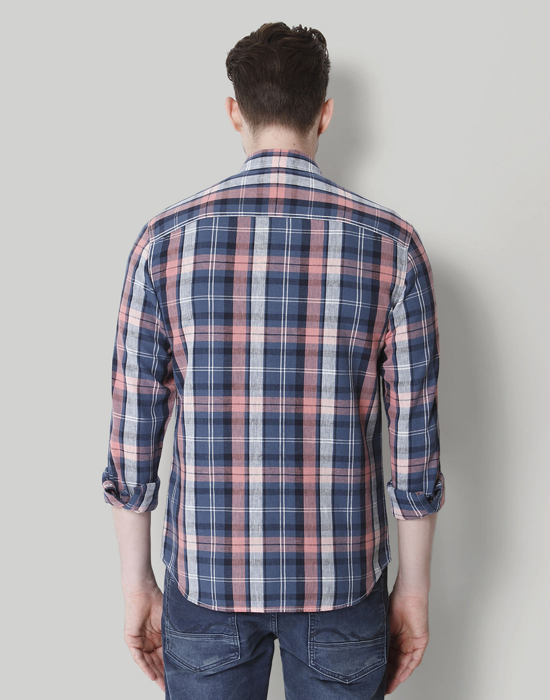 Red Check Linen Shirt