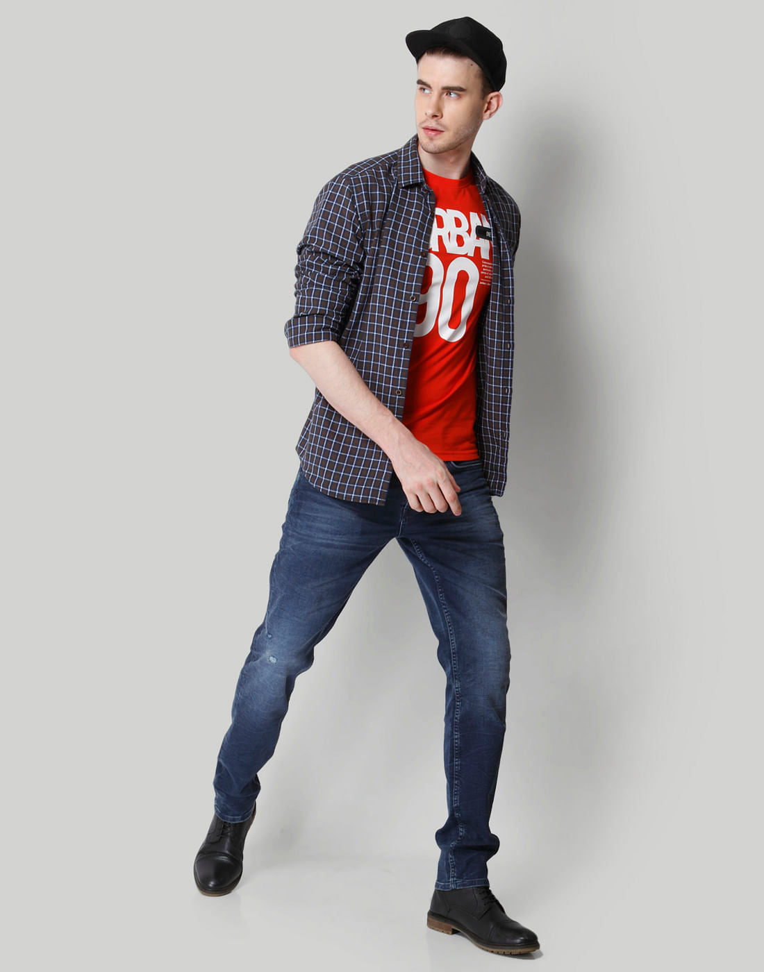 Brown Check Shirt