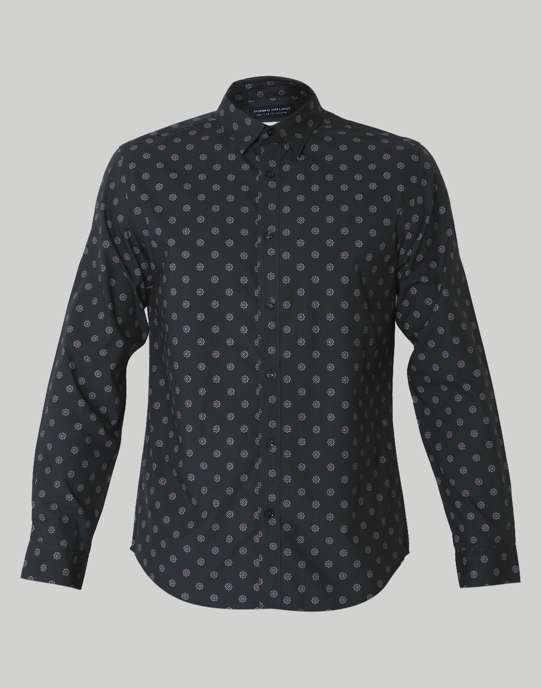 Brown Floral Print Shirt