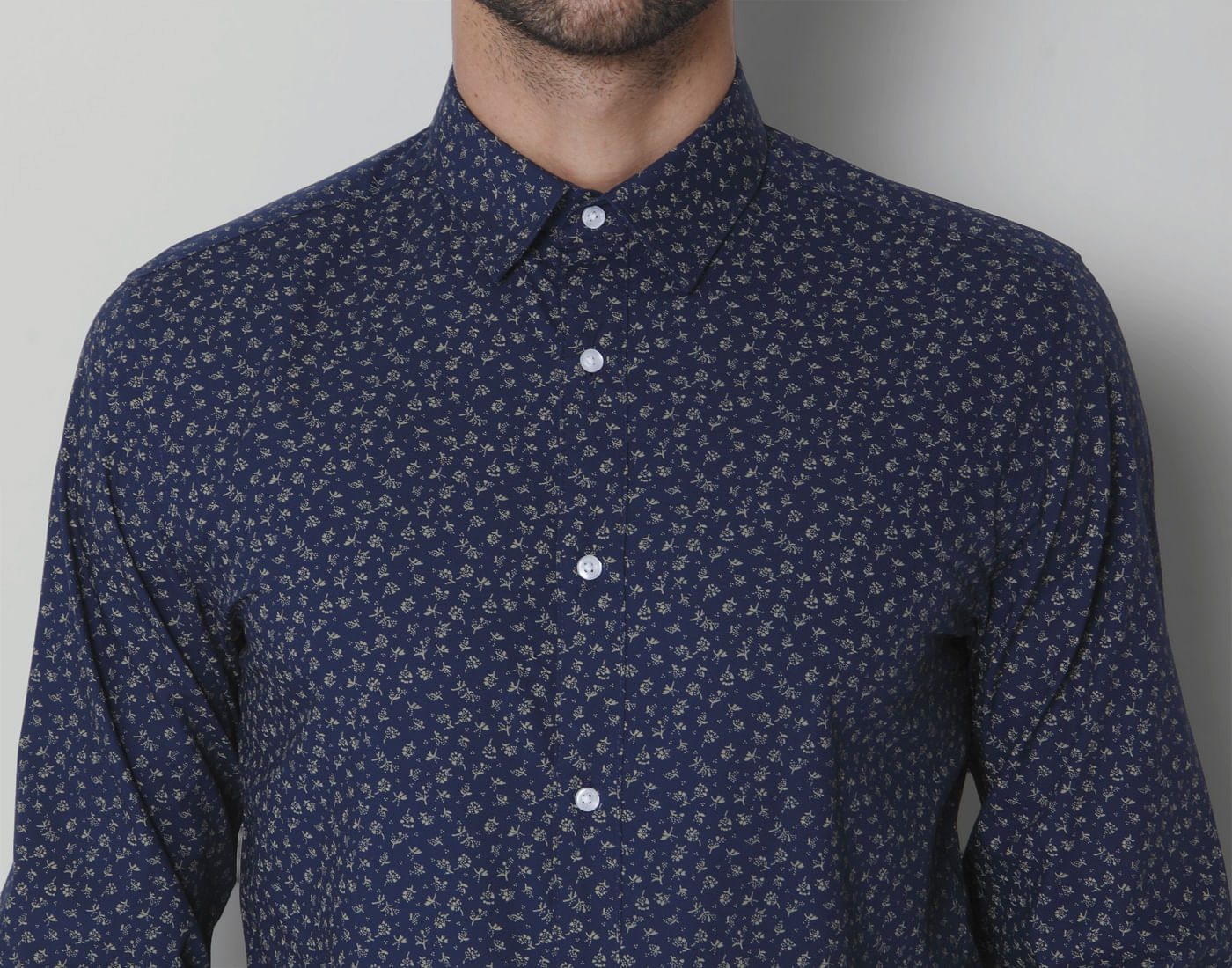Blue Printed Shirt