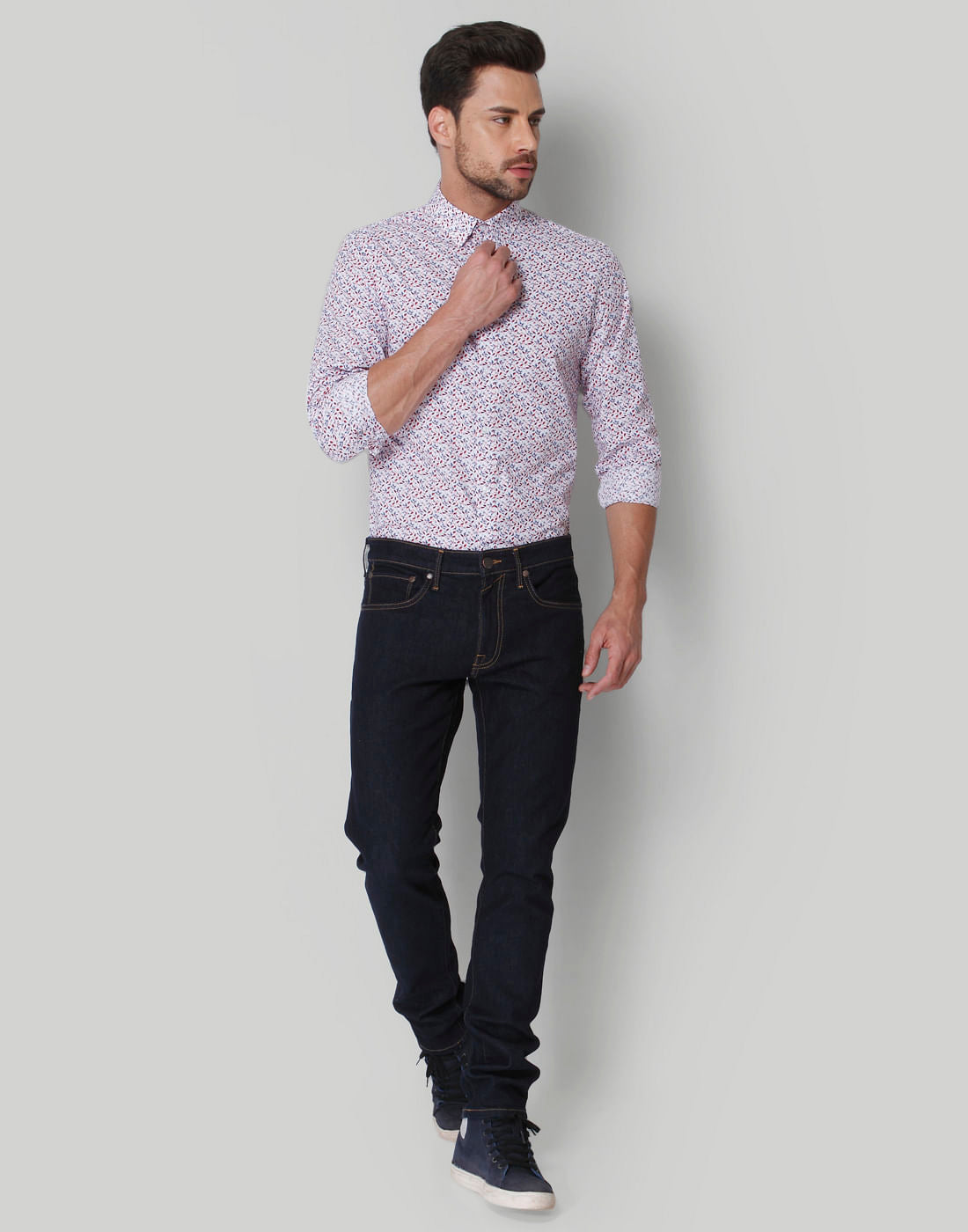 White Printed Shirt