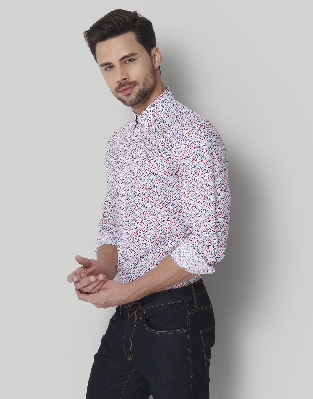 White Printed Shirt