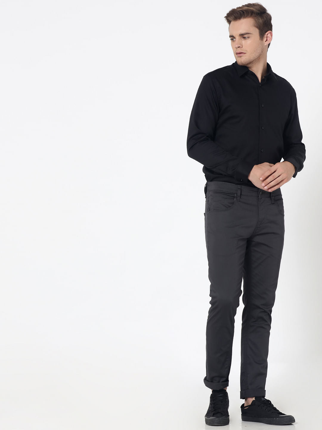 Black Slim Fit Shirt