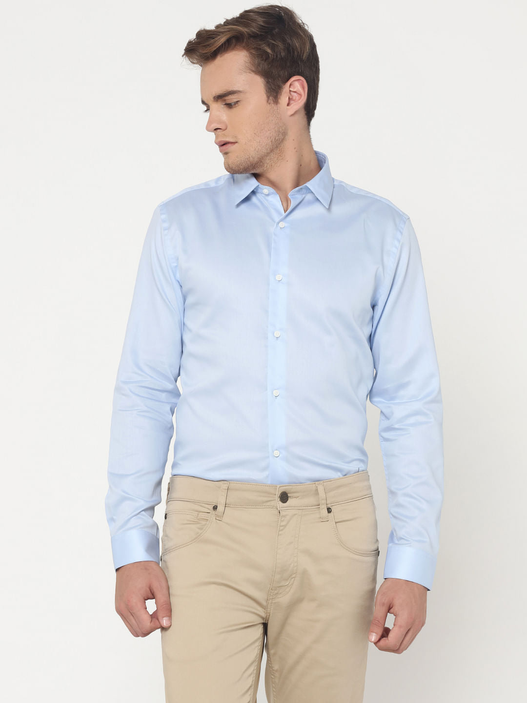 Light Blue Slim Fit Shirt - S