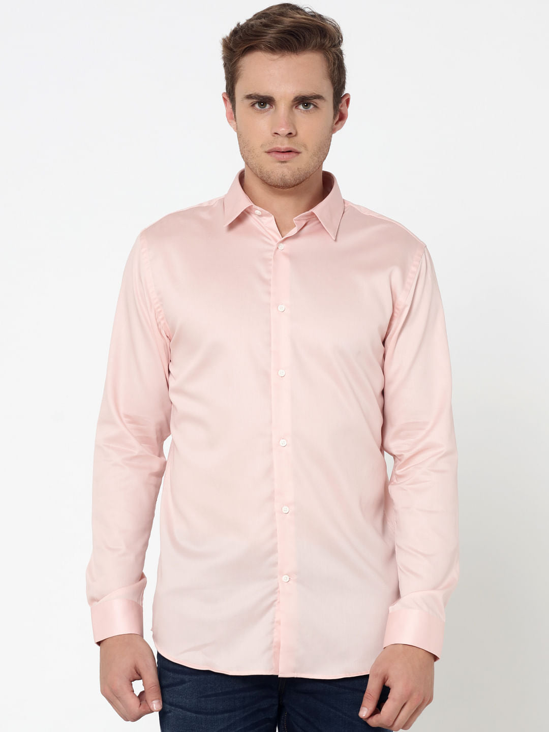 Pink Slim Fit Shirt - S