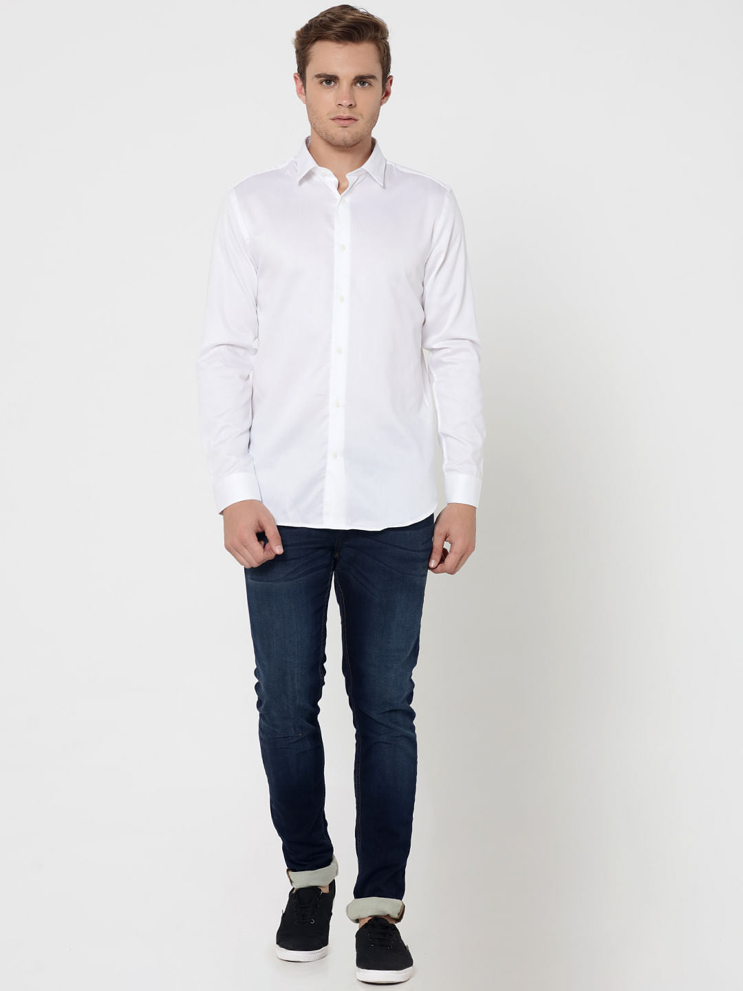 White Slim Fit Shirt