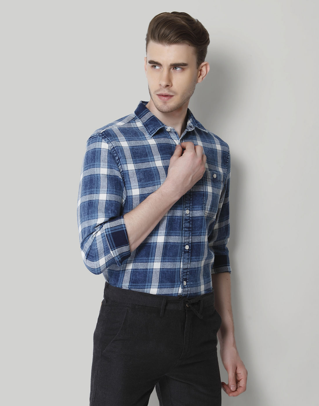 Blue Check Shirt