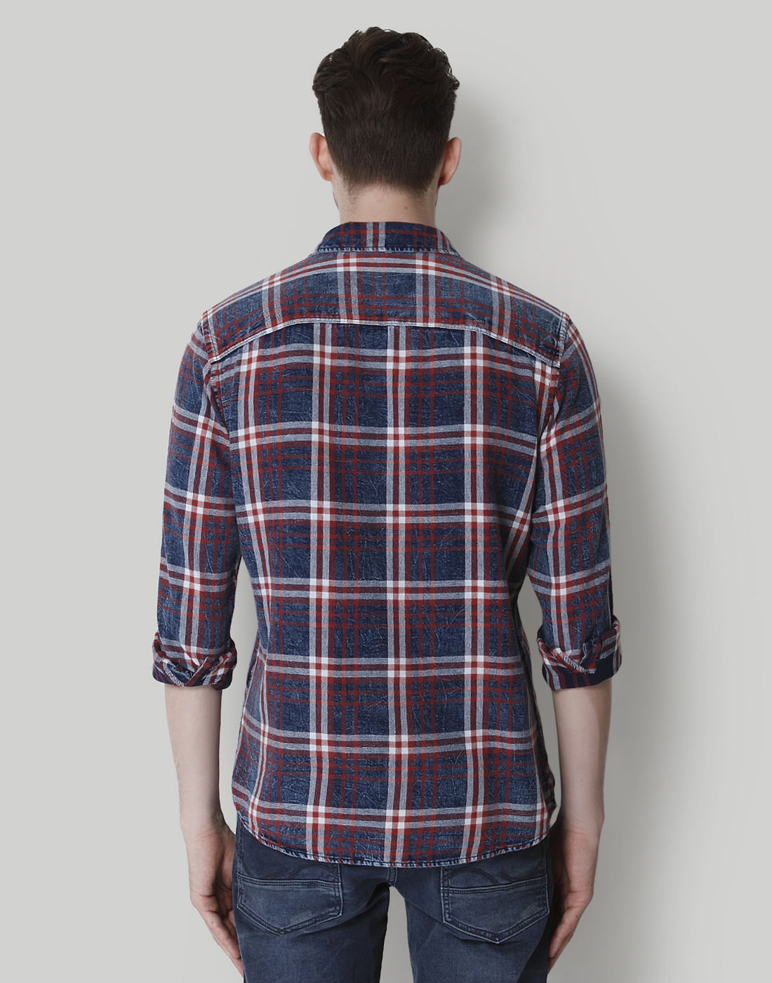Blue & Red Check Shirt