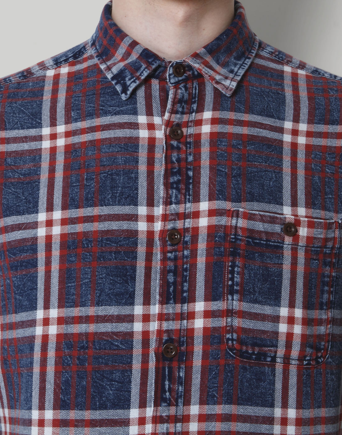 Blue & Red Check Shirt