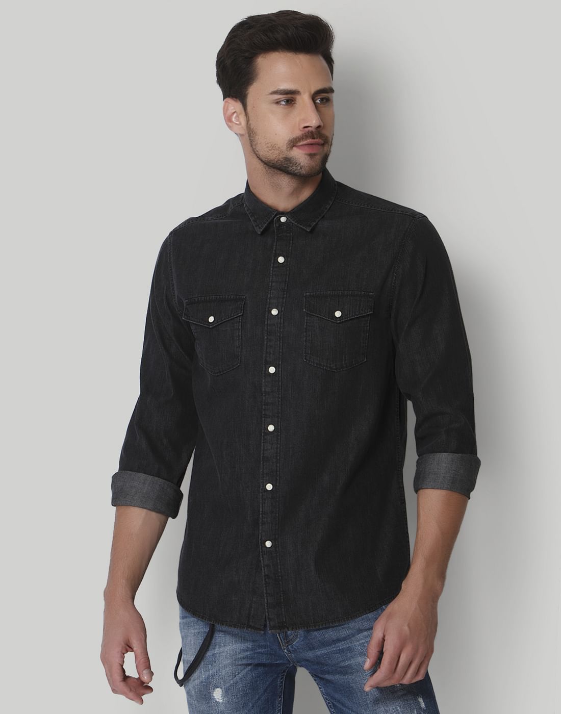 Light Blue Denim Shirt - S