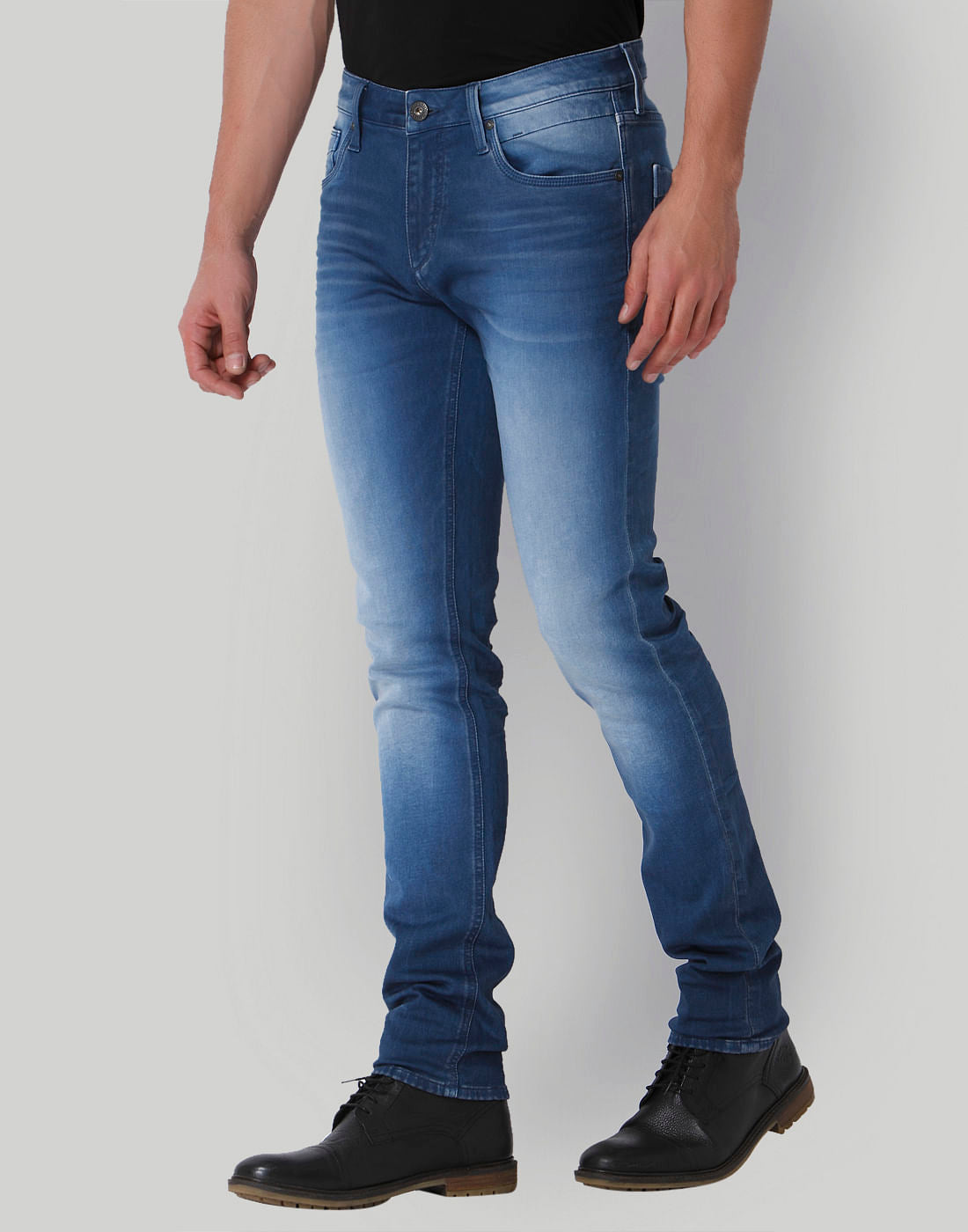 Blue Low Rise Slim Fit Jeans