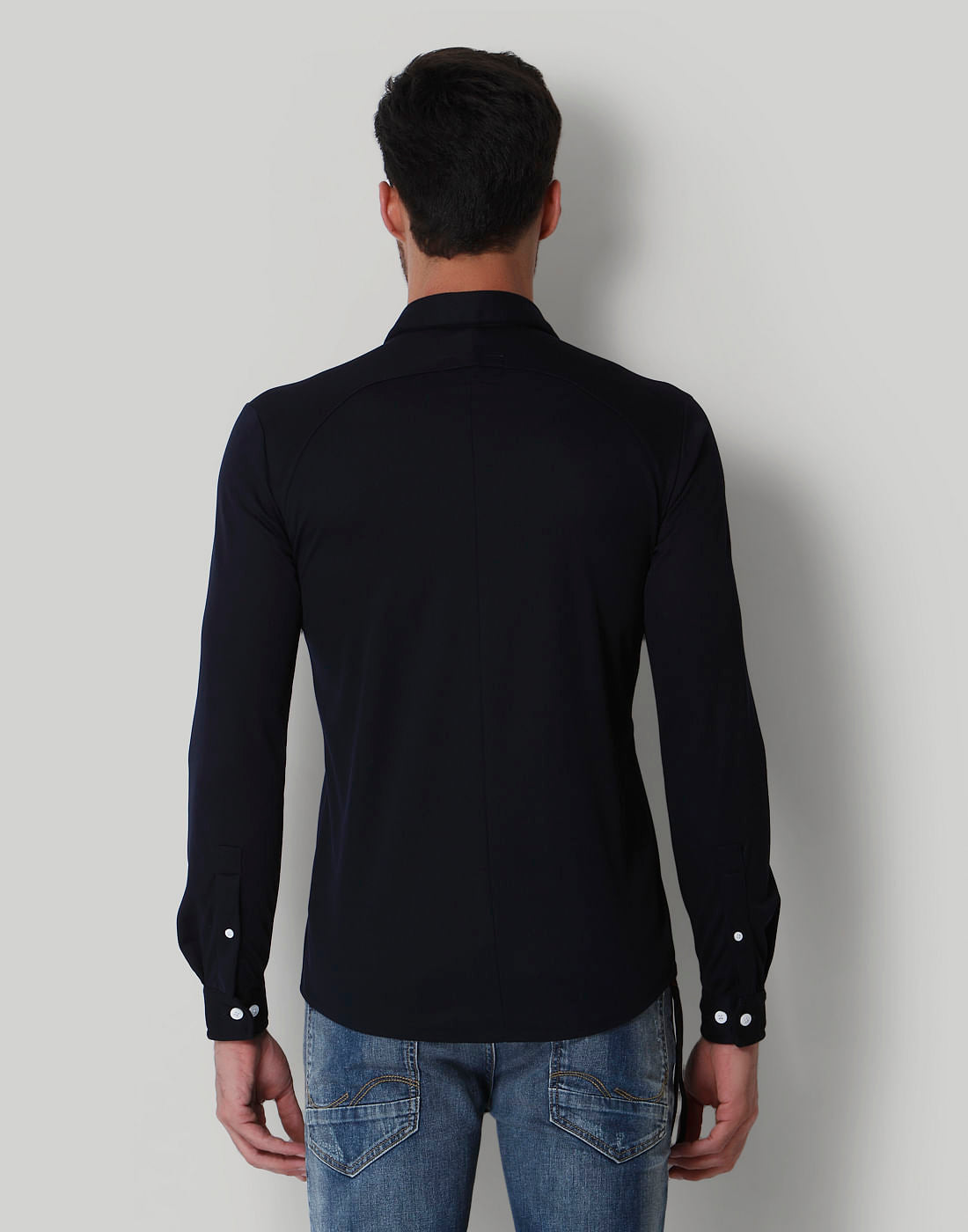 Blue Solid Shirt