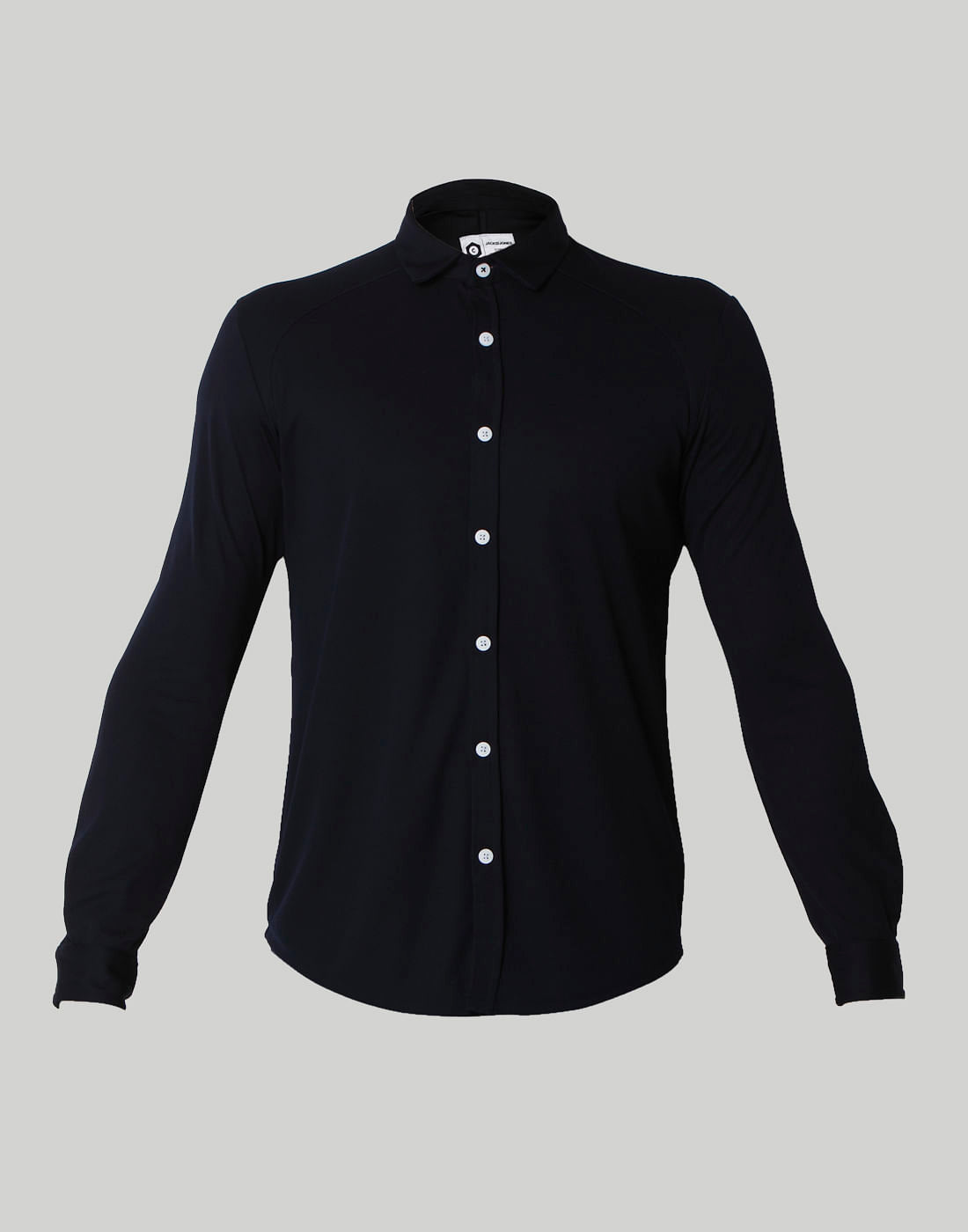 Blue Solid Shirt