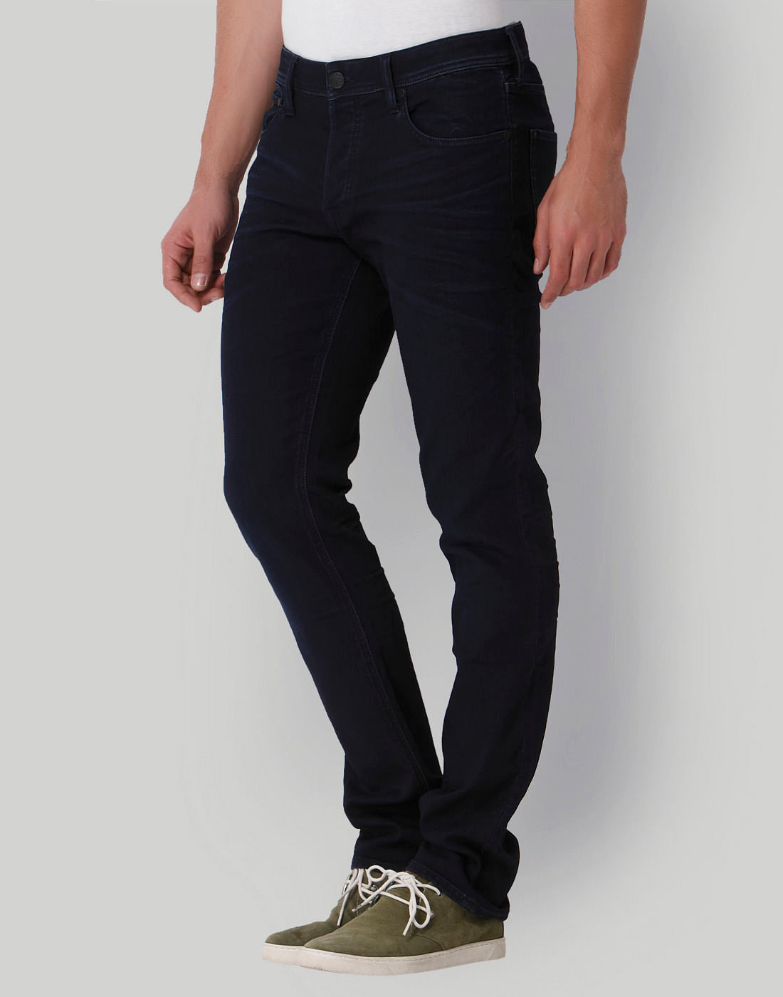Dark Blue Low Rise Slim Fit Jeans
