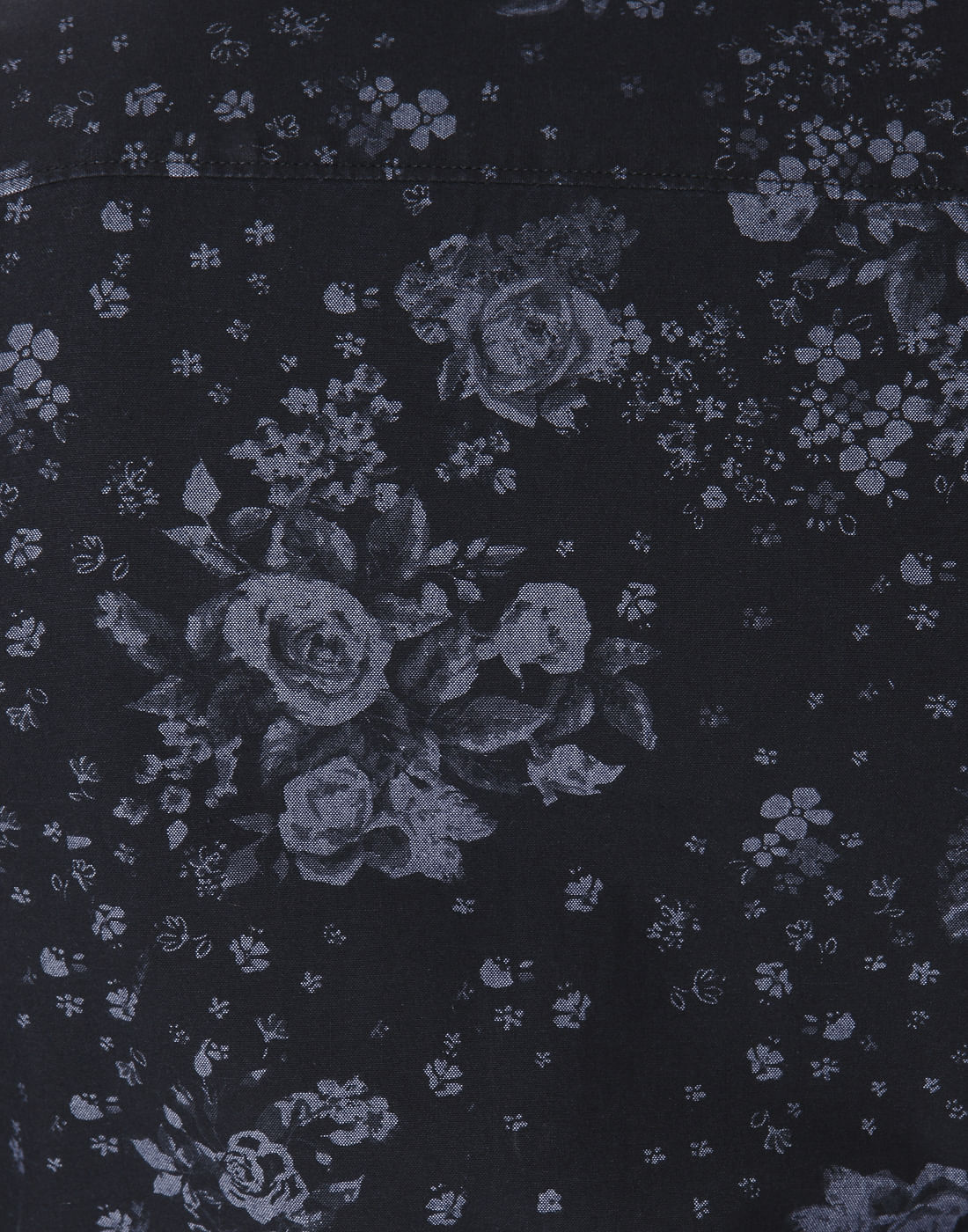 Black Floral Print Shirt