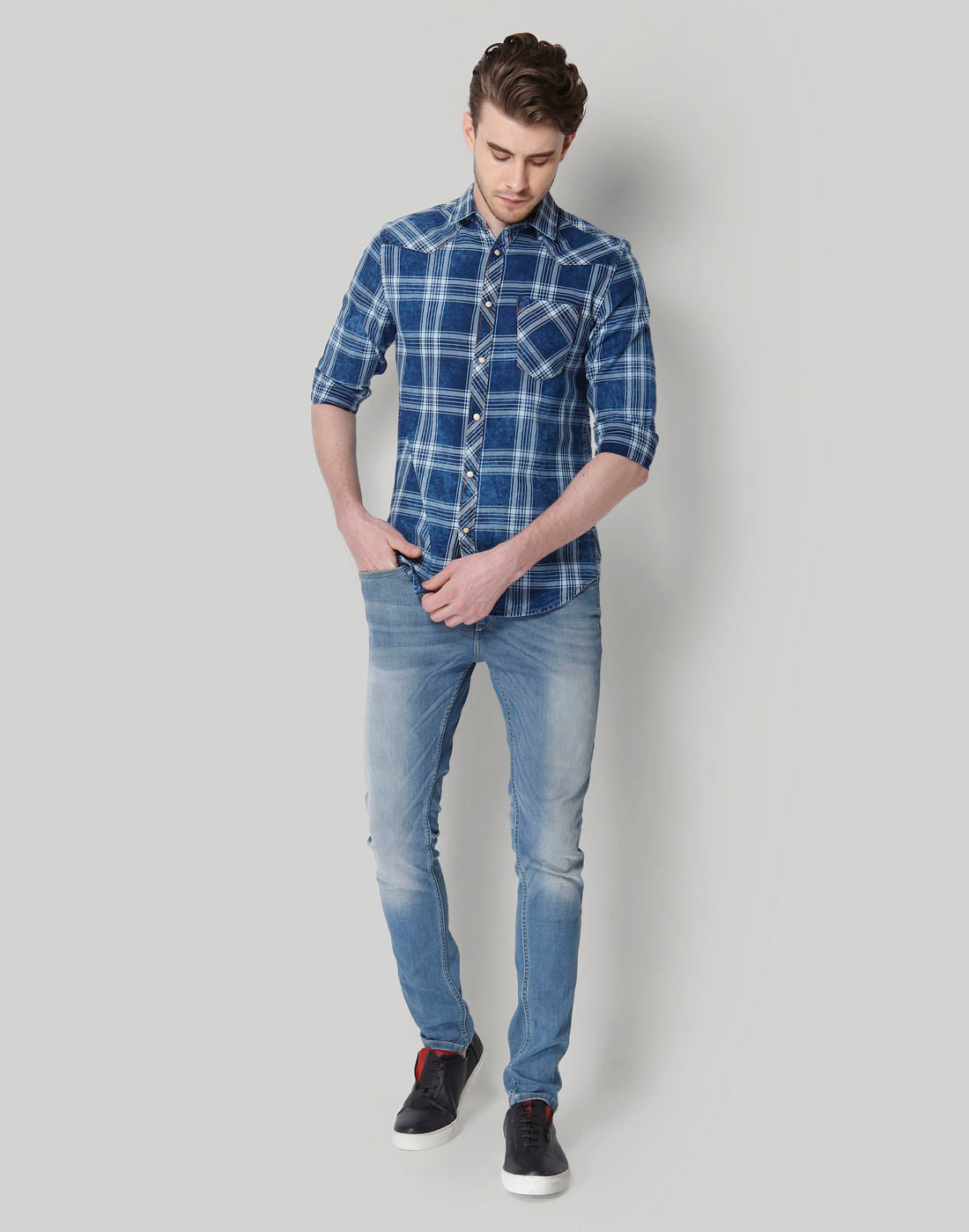 Blue Check Shirt
