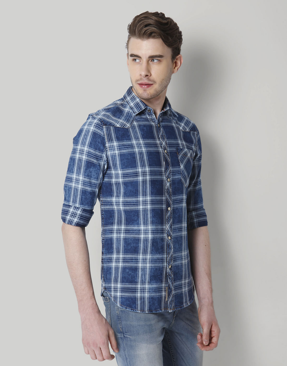 Blue Check Shirt