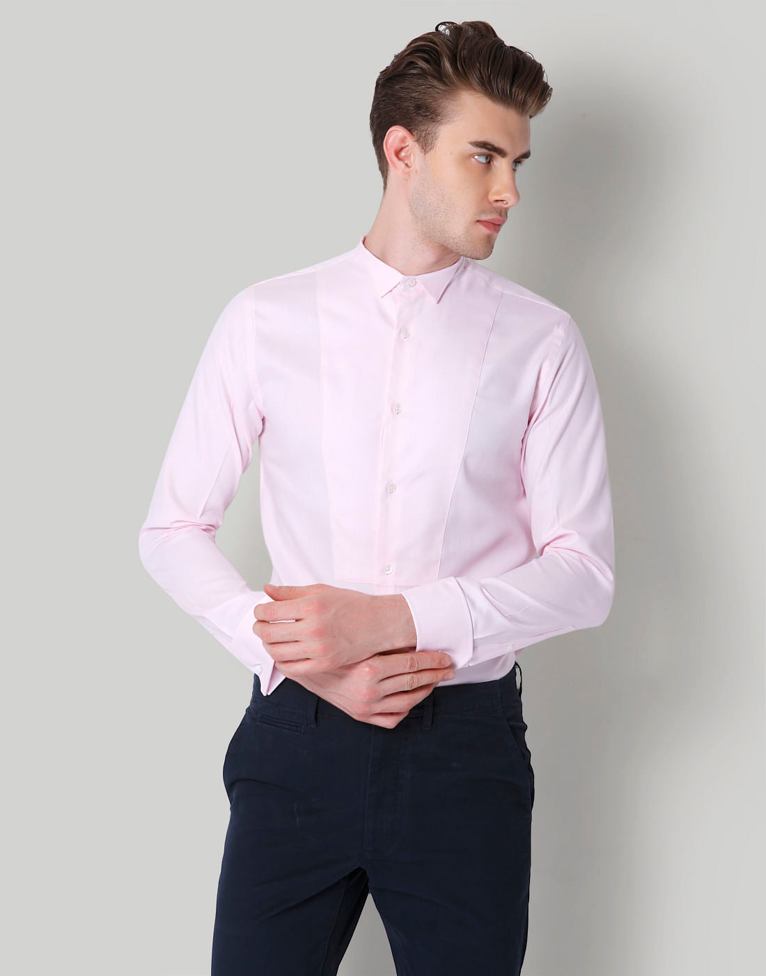 Pink Slim Fit Shirt - S