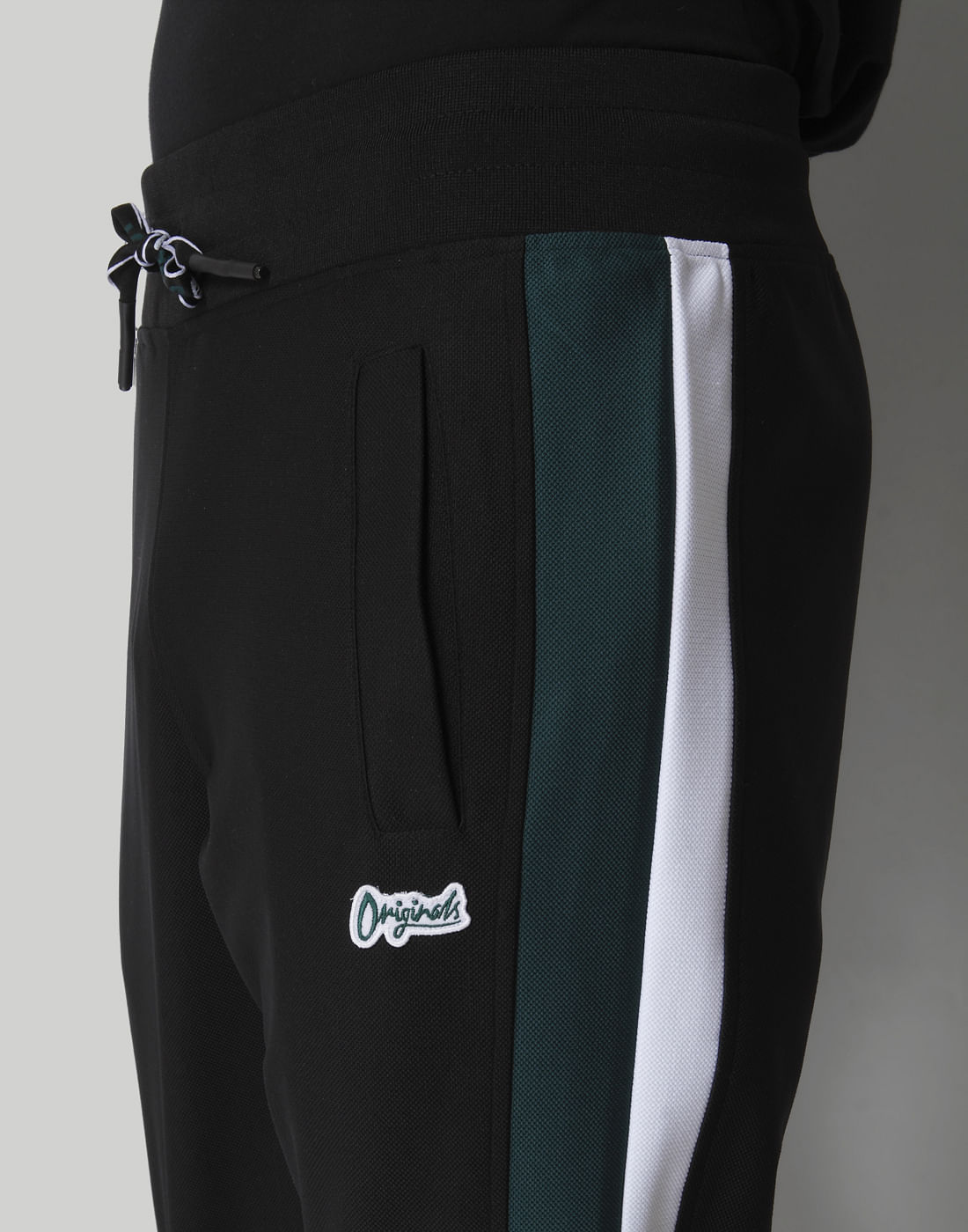 Black Tap Detail Sweatpants