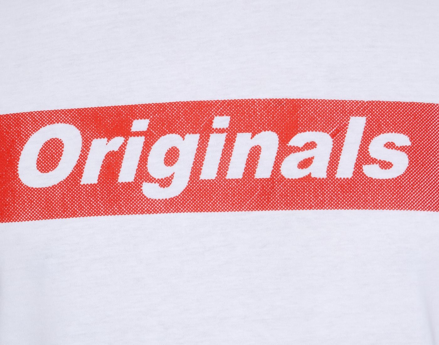 White Patch Print Crew Neck T-Shirt