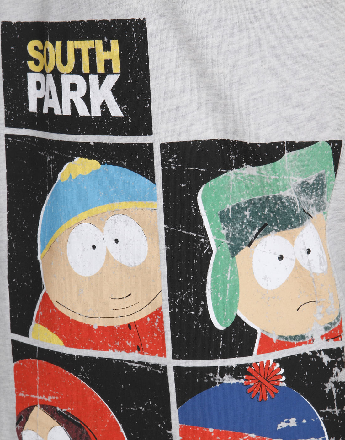 Off White South Park Print Crew Neck T-Shirt