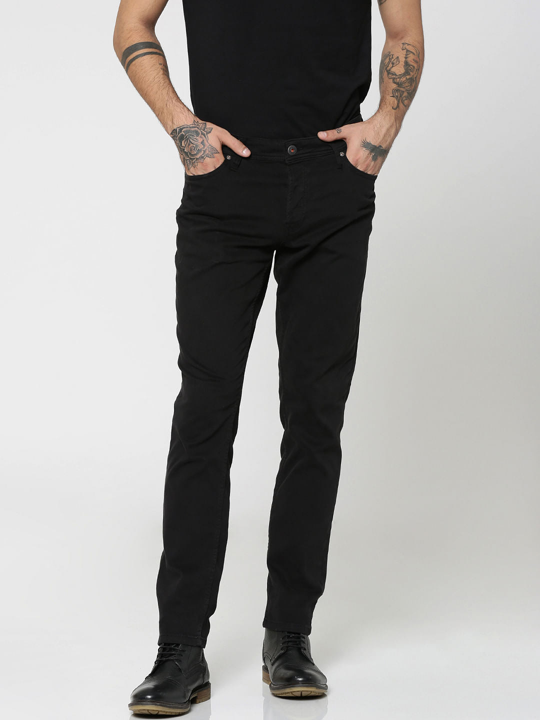 Black Glenn Slim Pants