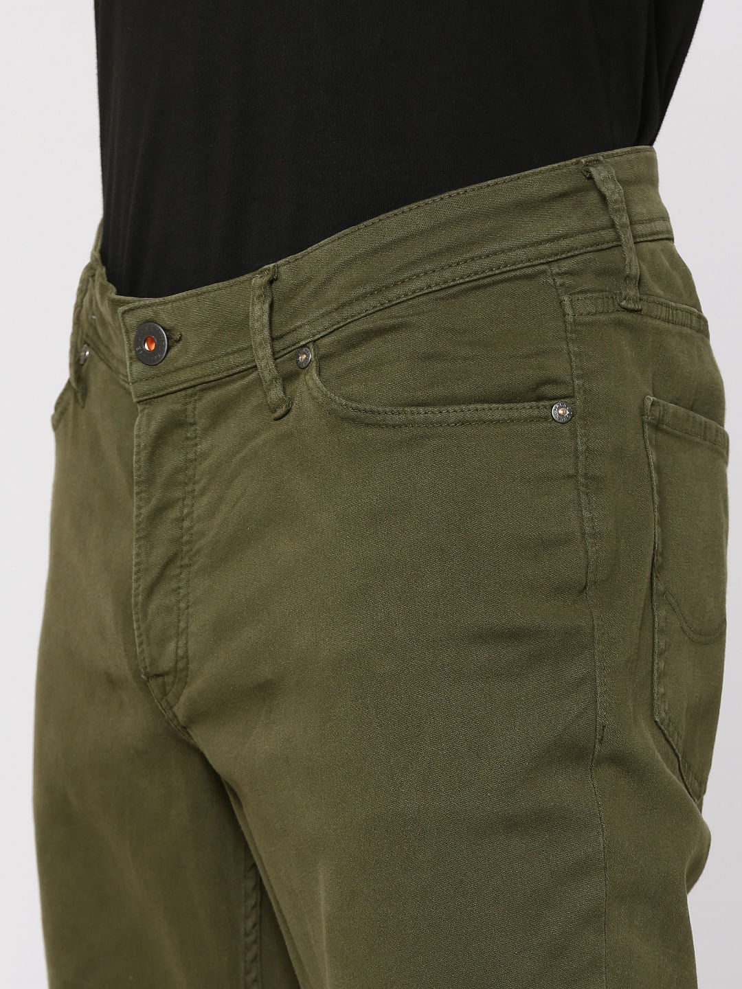 Olive Green Glenn Slim Fit Pants