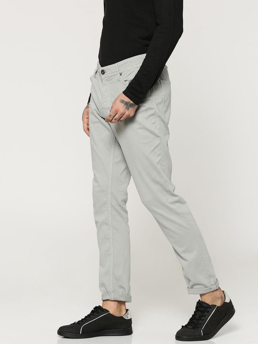 Grey Glenn Slim Fit Pants