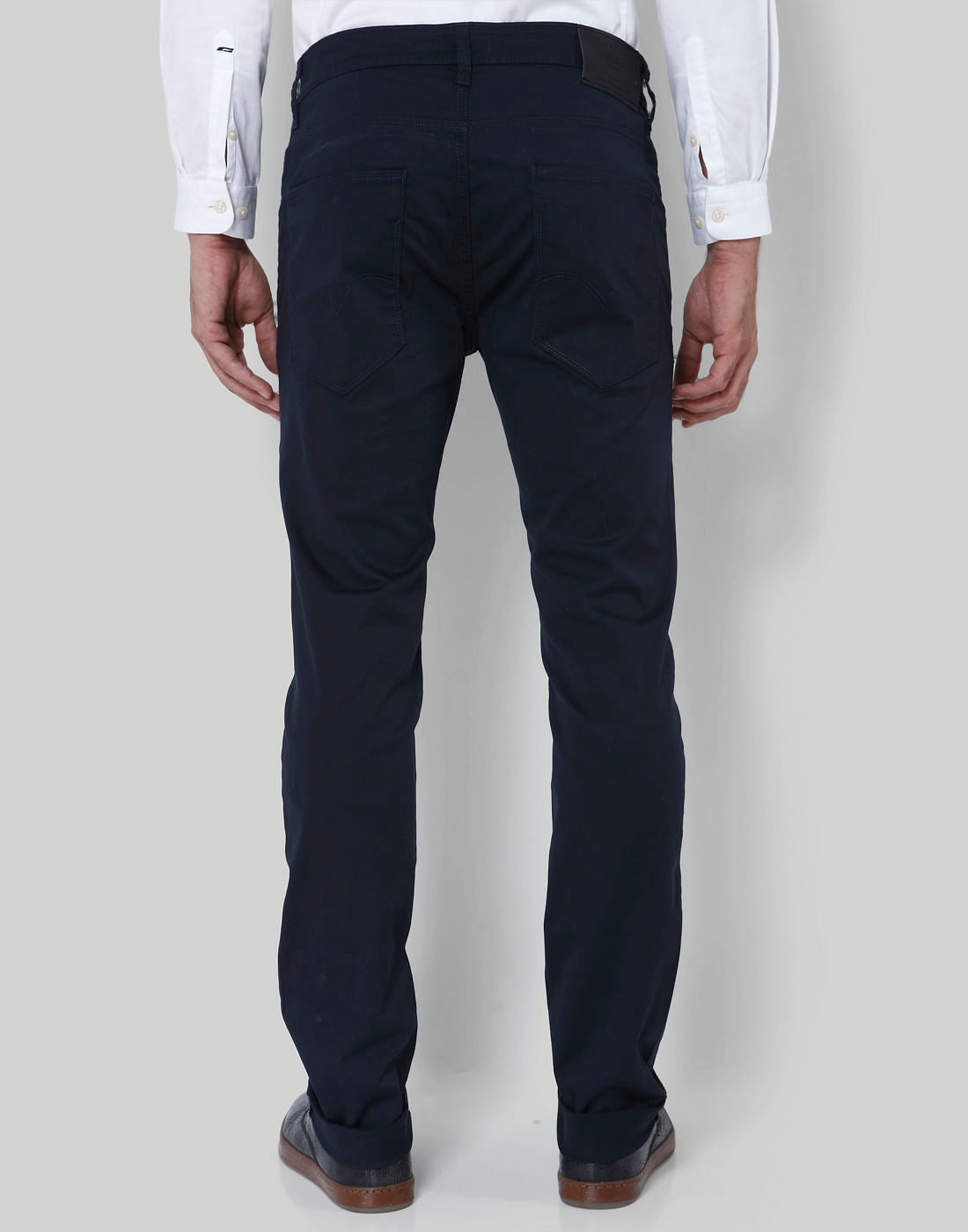 Black Low Rise Slim Fit Chinos