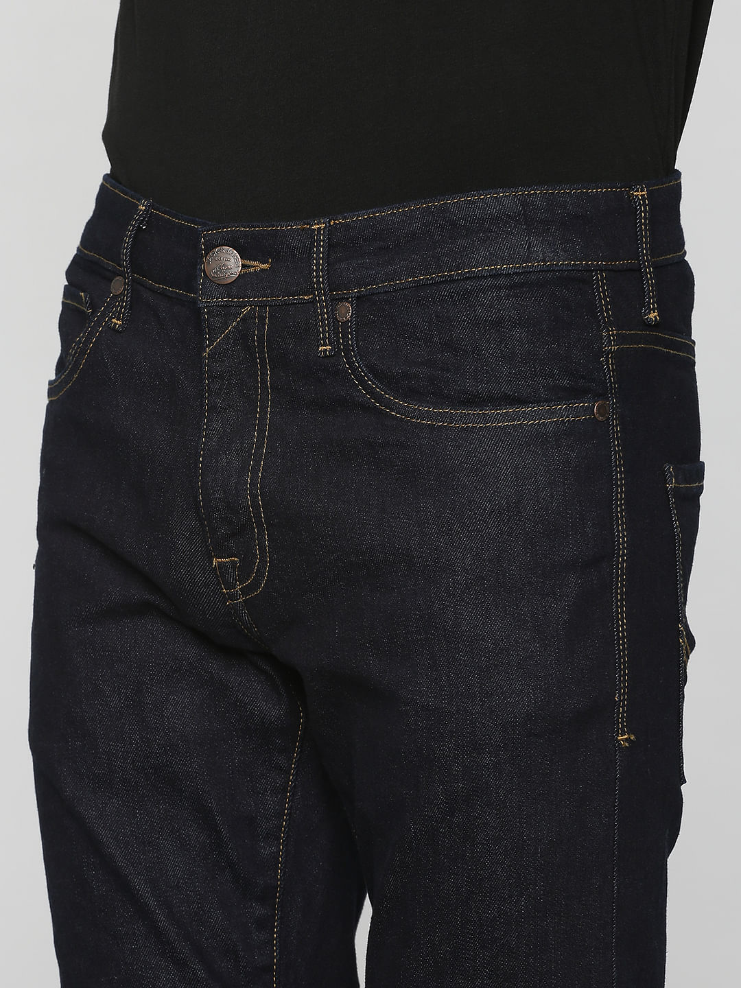Dark Blue Glenn Low Rise Slim Fit Jeans