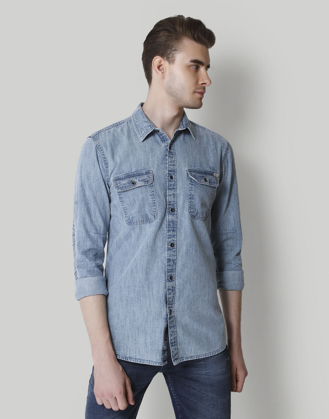 Blue Denim Shirt - S