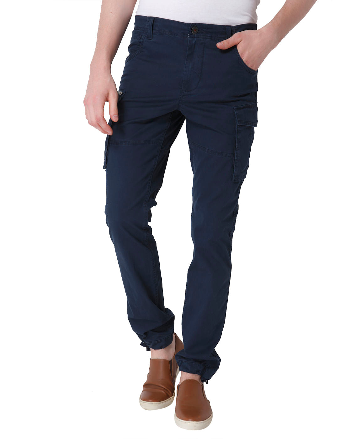 Blue Mid Rise Trouser - 28/32
