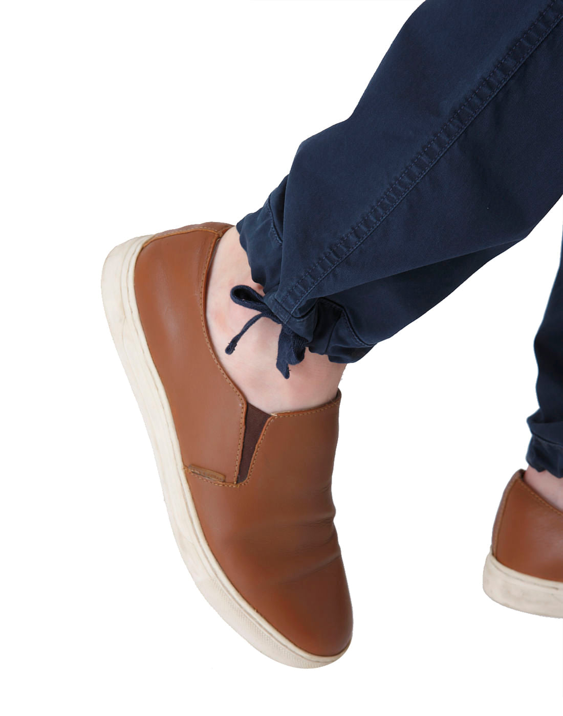 Blue Mid Rise Trouser