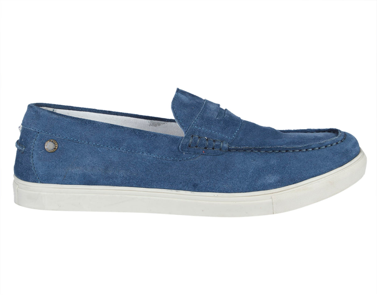 Blue Suede Loafers - 6