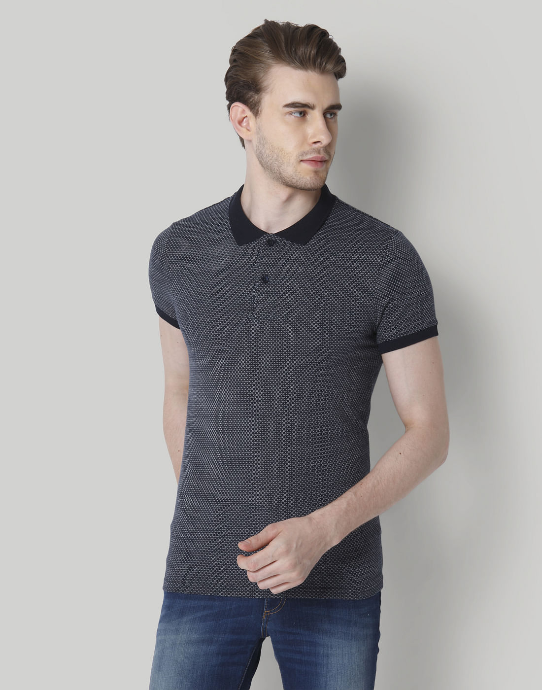 Black Polo T-Shirt - S