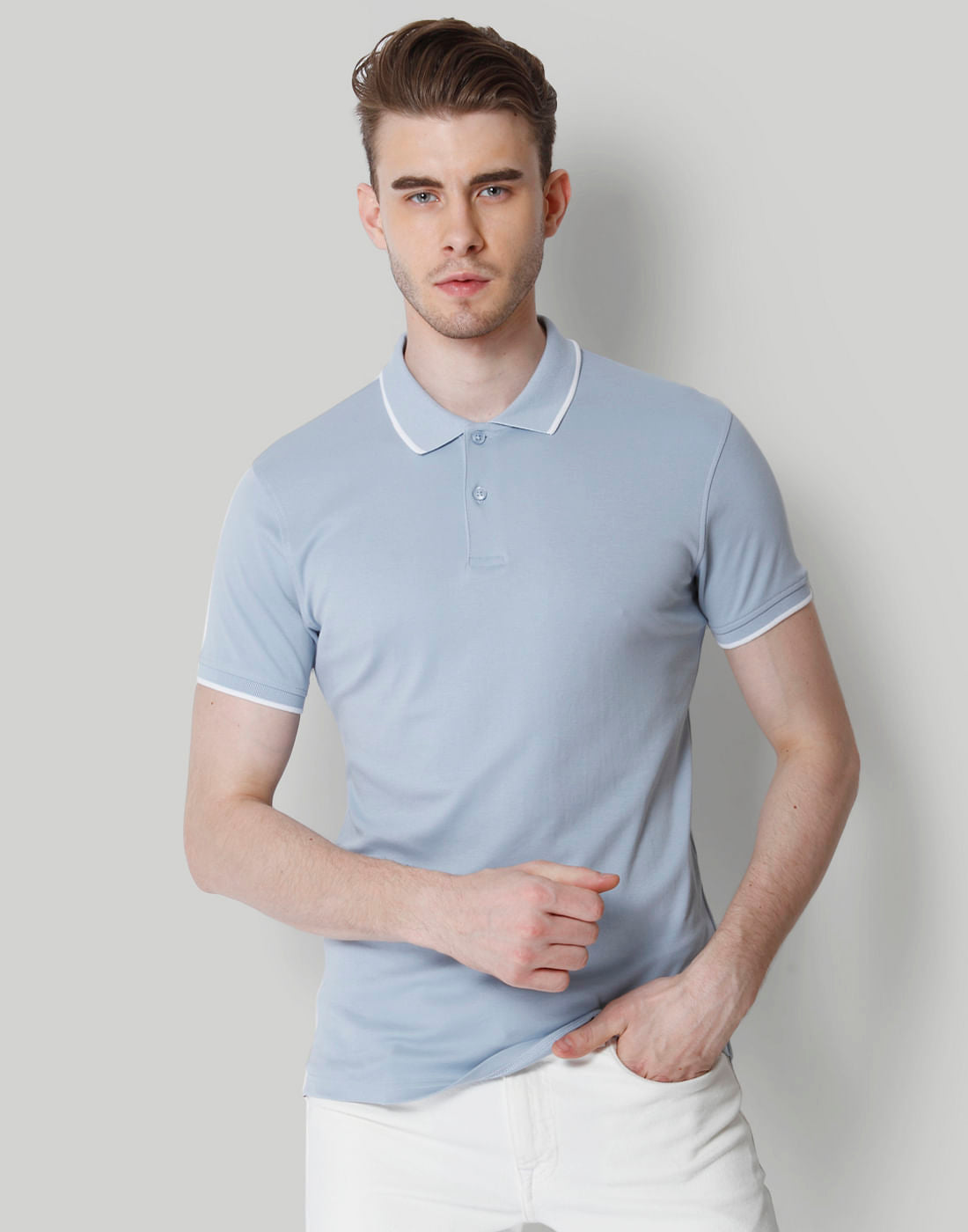 Blue Polo T-Shirt - S