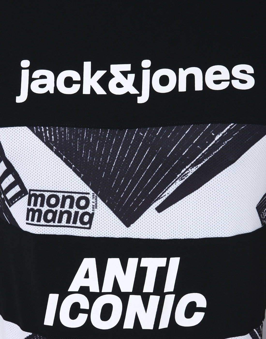 Black Graphic Print Crew Neck T-Shirt