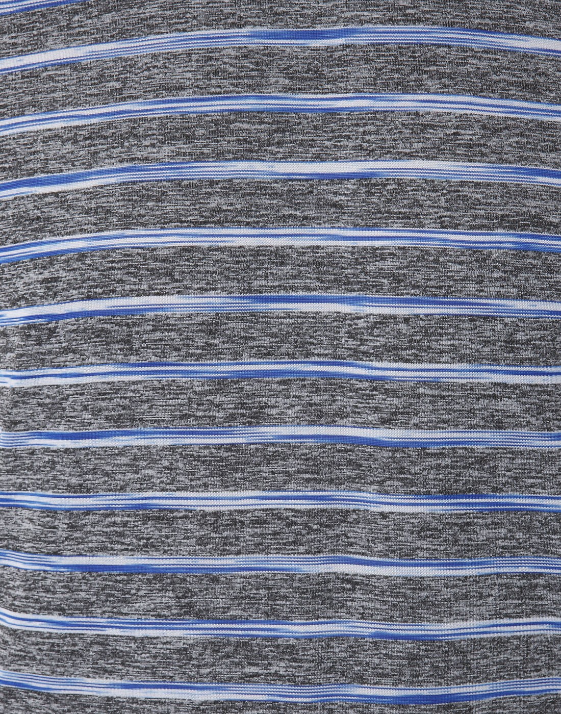 Blue Striped Crew Neck T-Shirt